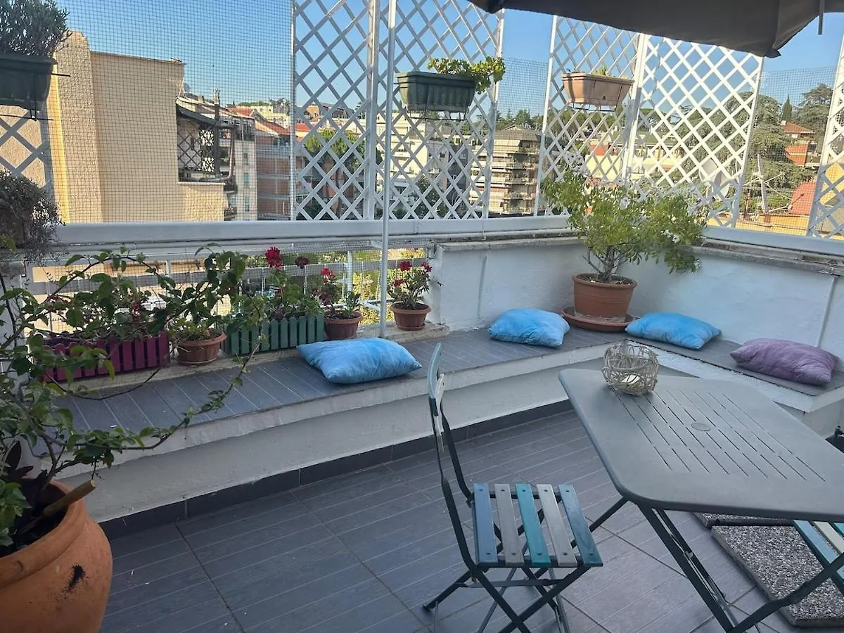 Apartament Attico Ponte Milvio Littleangelshouse Rzym Włochy